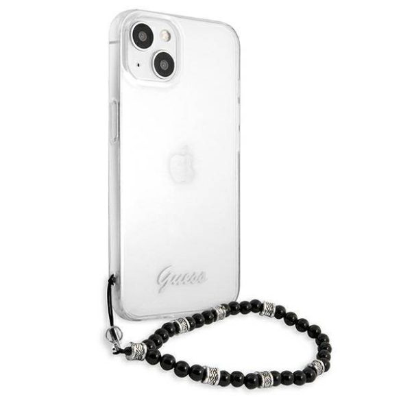 Guess GUHCP13SKPSBK iPhone 13 mini 5,4" átlátszó fekete gyöngyház keménytok
