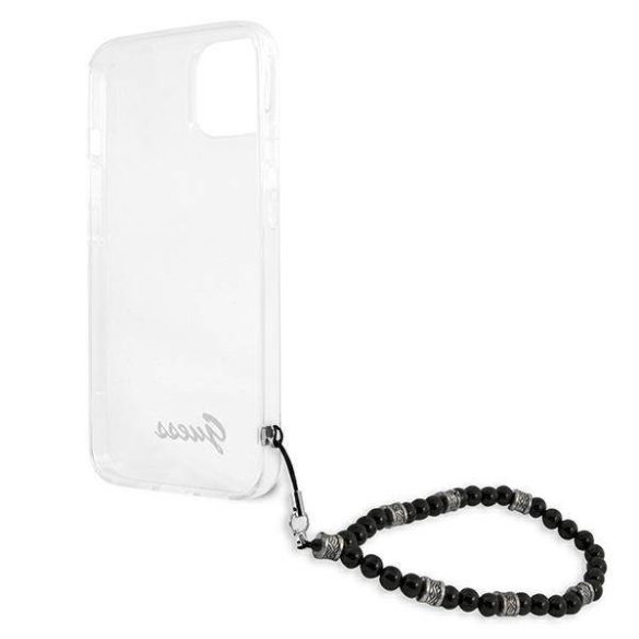 Guess GUHCP13SKPSBK iPhone 13 mini 5,4" átlátszó fekete gyöngyház keménytok