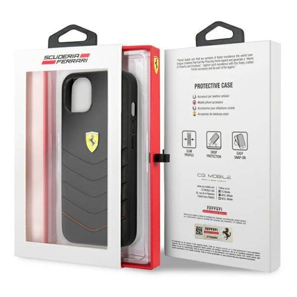 Ferrari FEHCP13SRQUK iPhone 13 mini 5,4" fekete Off Track steppelt keménytok