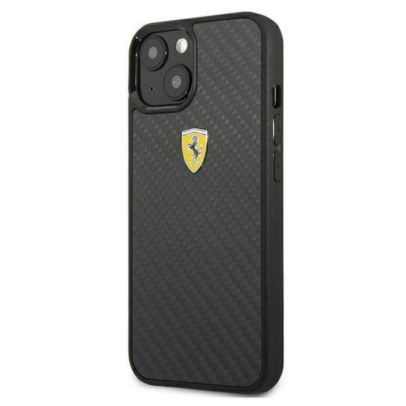 Ferrari FEHCP13SFCABK iPhone 13 mini 5,4" fekete On Track Real Carbon keménytok