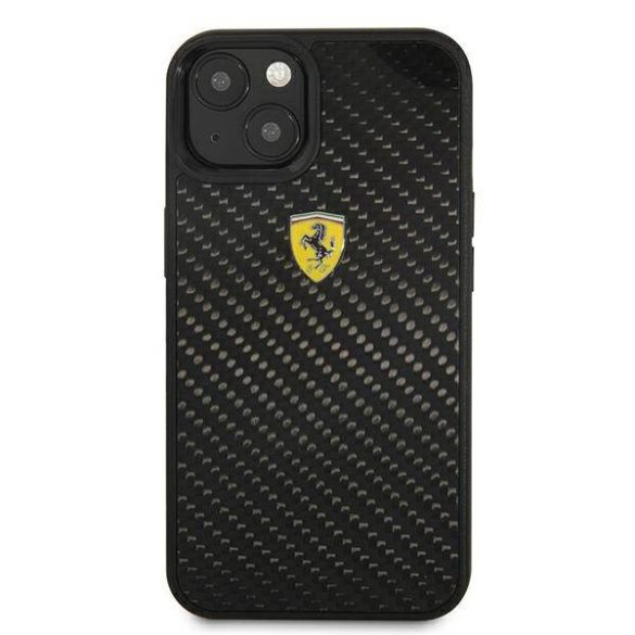 Ferrari FEHCP13SFCABK iPhone 13 mini 5,4" fekete On Track Real Carbon keménytok