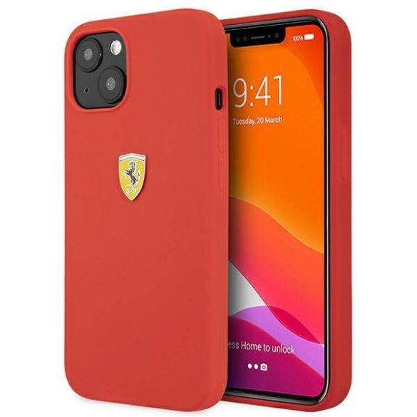 Ferrari FESSIHCP13SRE iPhone 13 mini 5,4" piros szilikon keménytok