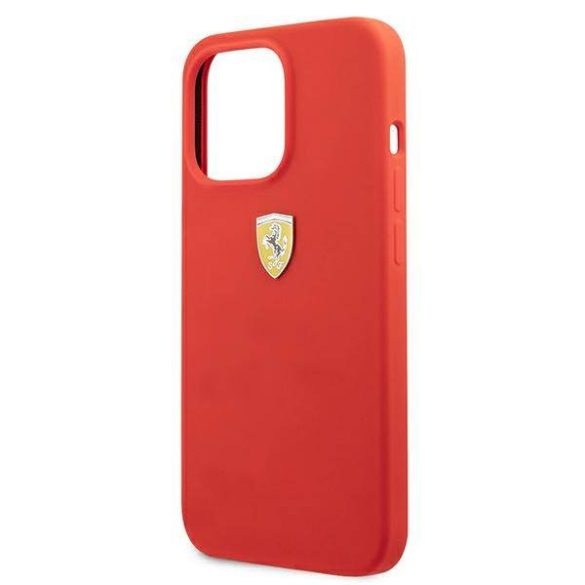 Ferrari FESSIHCP13XRE iPhone 13 Pro Max 6,7" piros szilikon keménytok