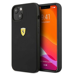 Ferrari FESSIHCP13MBK iPhone 13 / 14 / 15 6,1" fekete keménytok szilikon