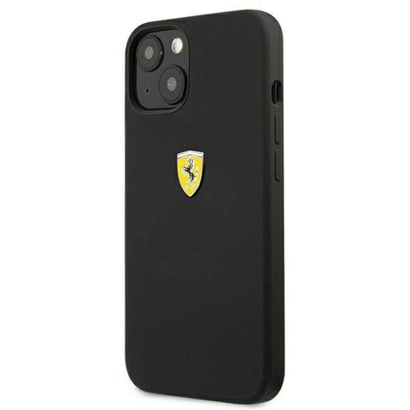 Ferrari FESSIHCP13MBK iPhone 13 / 14 / 15 6,1" fekete keménytok szilikon