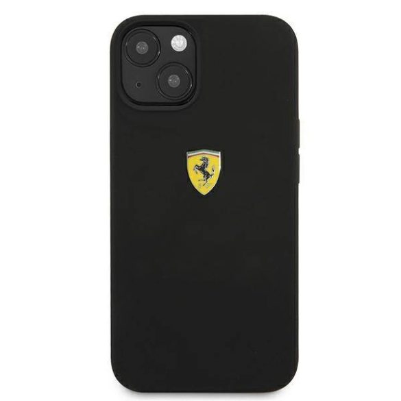 Ferrari FESSIHCP13MBK iPhone 13 / 14 / 15 6,1" fekete keménytok szilikon