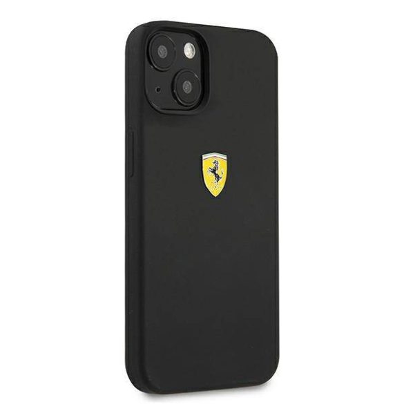 Ferrari FESSIHCP13MBK iPhone 13 / 14 / 15 6,1" fekete keménytok szilikon