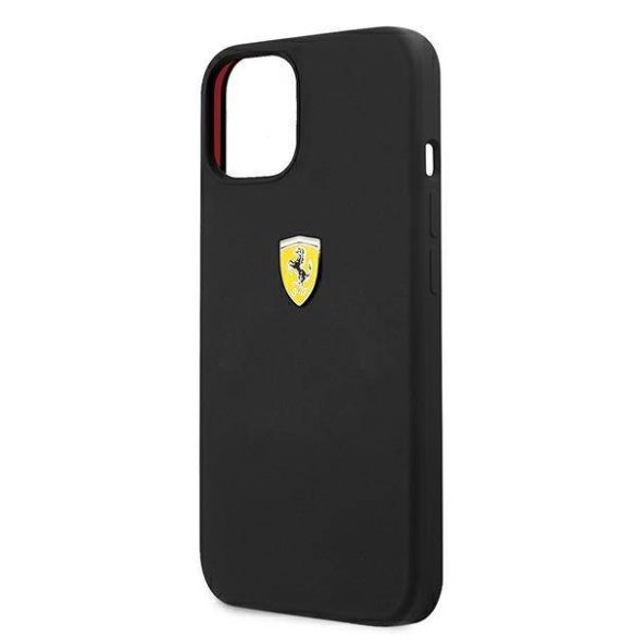 Ferrari FESSIHCP13MBK iPhone 13 / 14 / 15 6,1" fekete keménytok szilikon