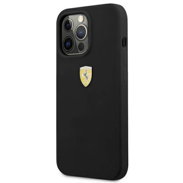 Ferrari FESSIHCP13LBK iPhone 13 Pro / 13 6,1" fekete szilikon keménytok