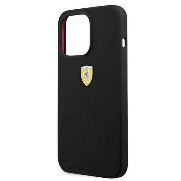 Ferrari FESSIHCP13LBK iPhone 13 Pro / 13 6,1" fekete szilikon keménytok