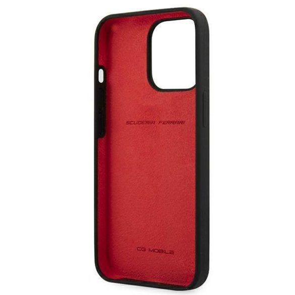 Ferrari FESSIHCP13LBK iPhone 13 Pro / 13 6,1" fekete szilikon keménytok