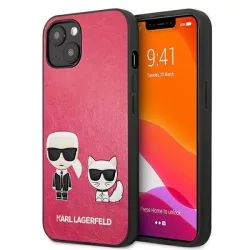   Karl Lagerfeld KLHCP13SPCUSKCP iPhone 13 mini 5,4" fukszia ikonikus Karl & Choupette keménytok