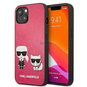 Karl Lagerfeld KLHCP13SPCUSKCP iPhone 13 mini 5,4" fukszia ikonikus Karl & Choupette keménytok