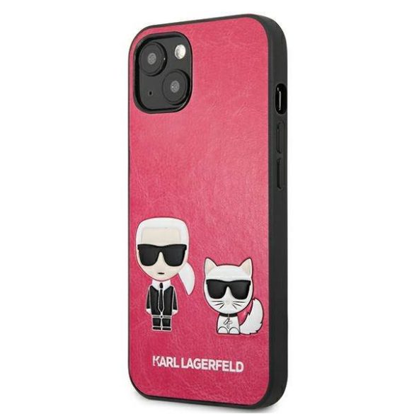 Karl Lagerfeld KLHCP13SPCUSKCP iPhone 13 mini 5,4" fukszia ikonikus Karl & Choupette keménytok