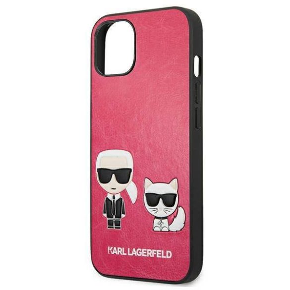 Karl Lagerfeld KLHCP13SPCUSKCP iPhone 13 mini 5,4" fukszia ikonikus Karl & Choupette keménytok