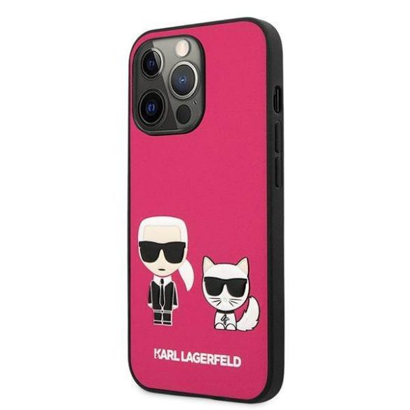 Karl Lagerfeld KLHCP13XPCUSKCP iPhone 13 Pro Max 6,7" fukszia ikonikus Karl & Choupette keménytok