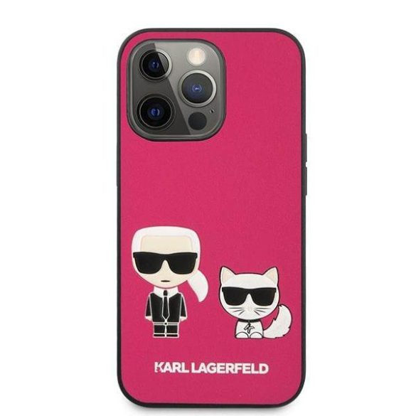 Karl Lagerfeld KLHCP13XPCUSKCP iPhone 13 Pro Max 6,7" fukszia ikonikus Karl & Choupette keménytok