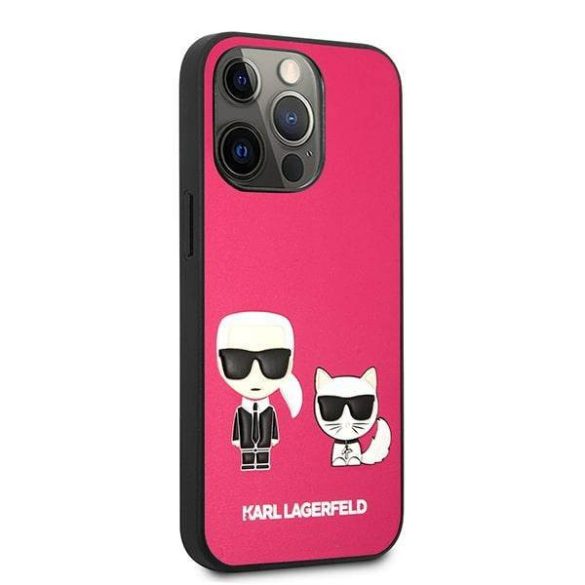 Karl Lagerfeld KLHCP13XPCUSKCP iPhone 13 Pro Max 6,7" fukszia ikonikus Karl & Choupette keménytok