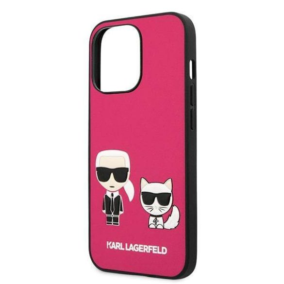Karl Lagerfeld KLHCP13XPCUSKCP iPhone 13 Pro Max 6,7" fukszia ikonikus Karl & Choupette keménytok