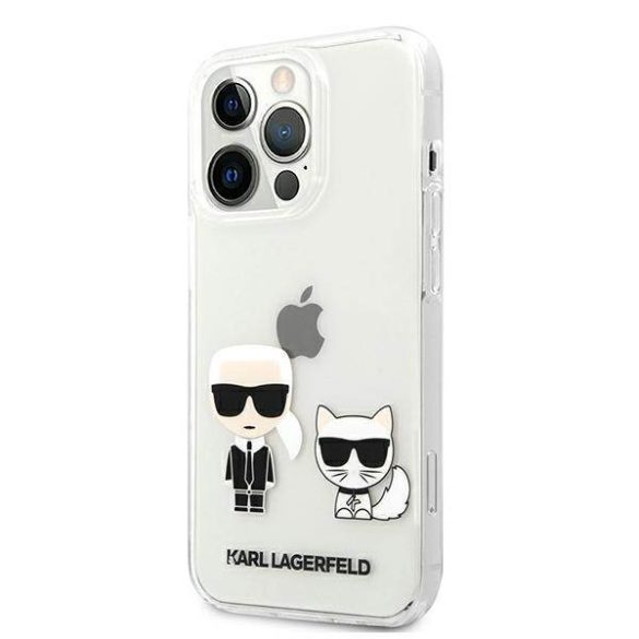 Karl Lagerfeld KLHCP13LCKTR iPhone 13 Pro / 13 6,1" átlátszó Karl & Choupette keménytok