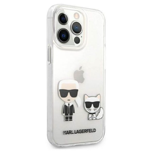 Karl Lagerfeld KLHCP13LCKTR iPhone 13 Pro / 13 6,1" átlátszó Karl & Choupette keménytok