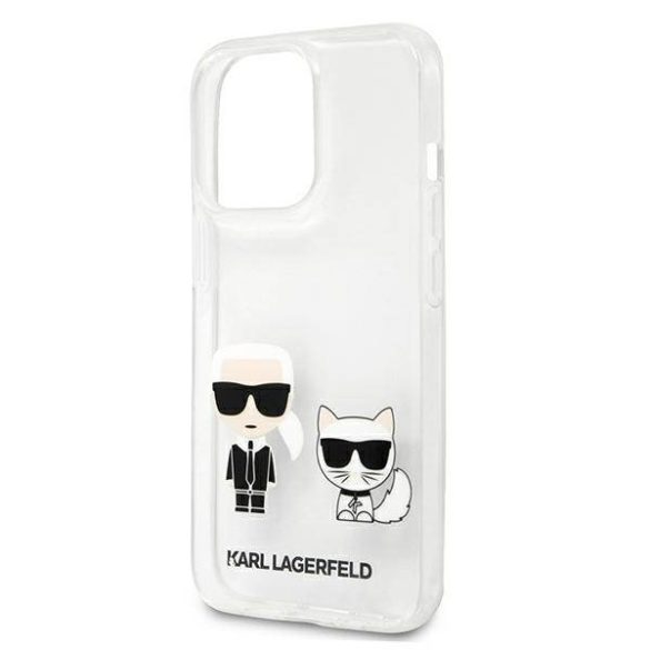 Karl Lagerfeld KLHCP13LCKTR iPhone 13 Pro / 13 6,1" átlátszó Karl & Choupette keménytok