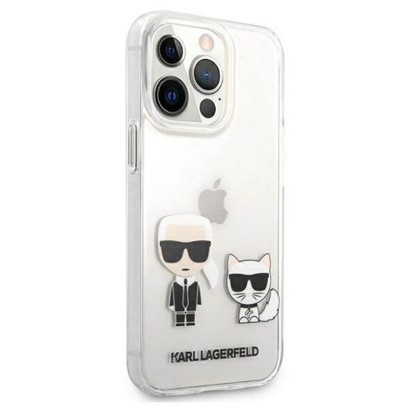 Karl Lagerfeld KLHCP13XCKTR iPhone 13 Pro Max 6,7" átlátszó Karl & Choupette keménytok