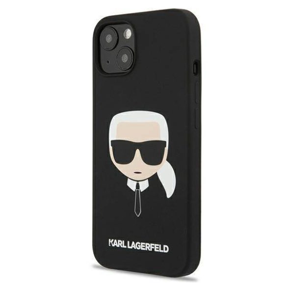 Karl Lagerfeld KLHCP13SSLKHHBK iPhone 13 mini 5,4" fekete szilikon keménytok Karl Lagerfeld fej