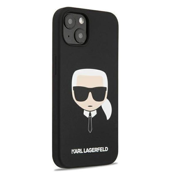 Karl Lagerfeld KLHCP13SSLKHHBK iPhone 13 mini 5,4" fekete szilikon keménytok Karl Lagerfeld fej