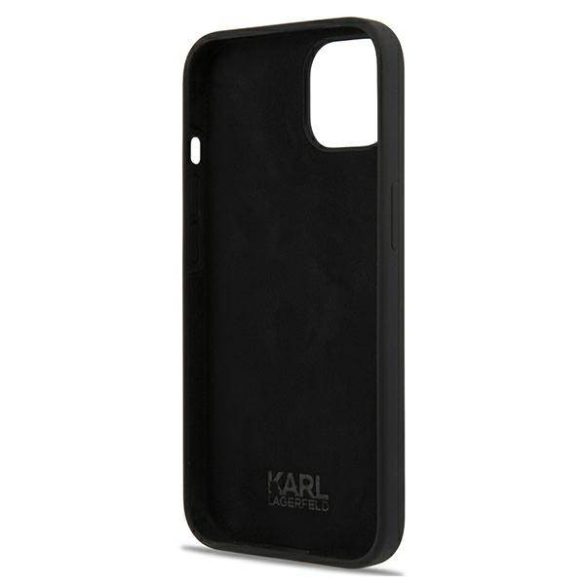 Karl Lagerfeld KLHCP13SSLKHHBK iPhone 13 mini 5,4" fekete szilikon keménytok Karl Lagerfeld fej