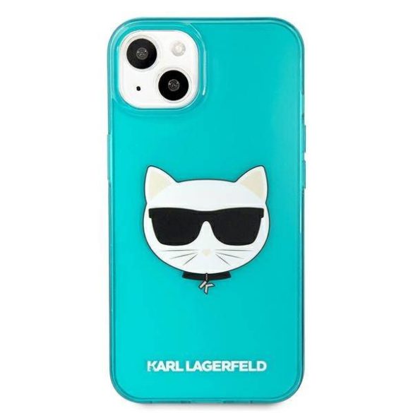 Karl Lagerfeld KLHCP13SCHTRB iPhone 13 mini 5,4" kék csillogó Choupette Fluo keménytok