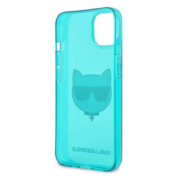 Karl Lagerfeld KLHCP13SCHTRB iPhone 13 mini 5,4" kék csillogó Choupette Fluo keménytok