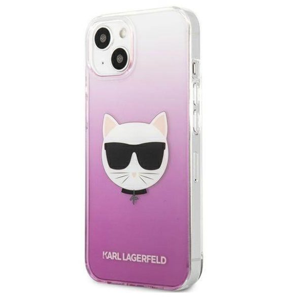 Karl Lagerfeld KLHCP13SCTRP iPhone 13 mini 5,4" keménytok rózsaszín Choupette fej tok