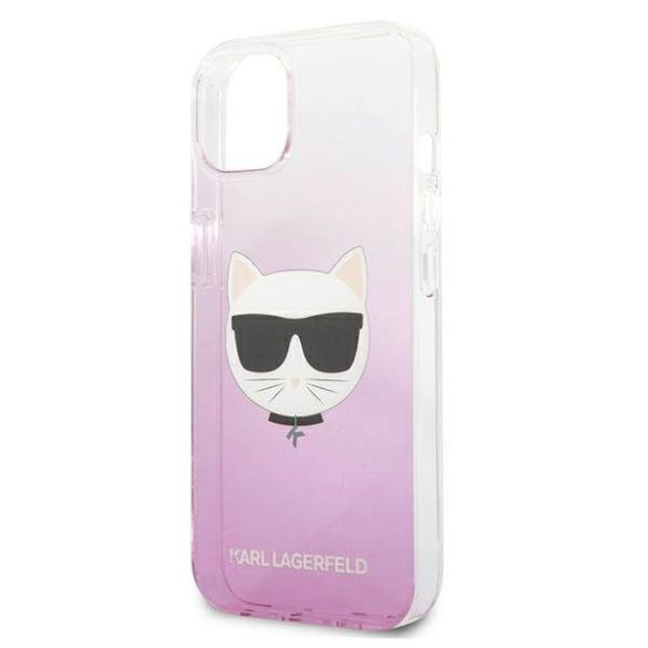 Karl Lagerfeld KLHCP13SCTRP iPhone 13 mini 5,4" keménytok rózsaszín Choupette fej tok