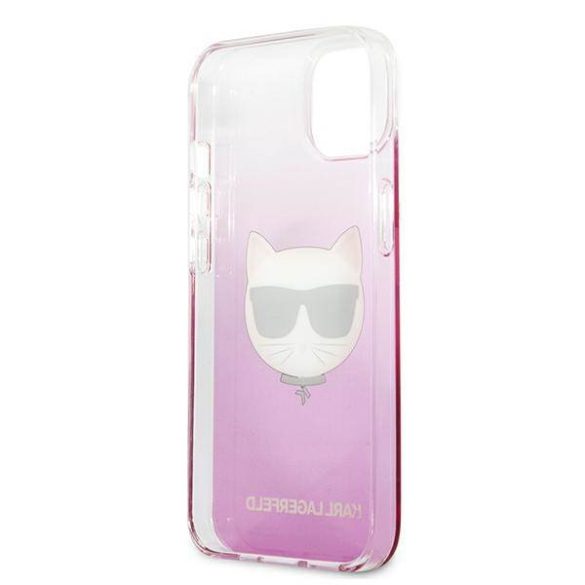 Karl Lagerfeld KLHCP13SCTRP iPhone 13 mini 5,4" keménytok rózsaszín Choupette fej tok