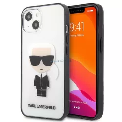   Karl Lagerfeld KLHCP13SHIKCK iPhone 13 mini 5,4" átlátszó ikonikus Karl Lagerfeld tok