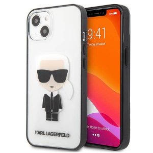 Karl Lagerfeld KLHCP13SHIKCK iPhone 13 mini 5,4" átlátszó ikonikus Karl Lagerfeld tok