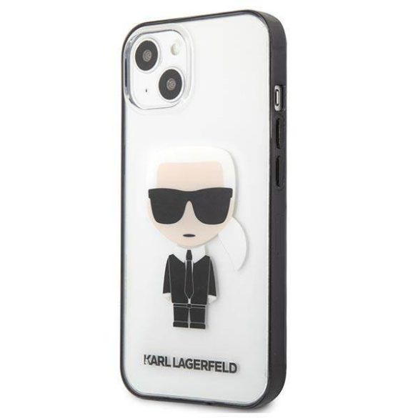 Karl Lagerfeld KLHCP13SHIKCK iPhone 13 mini 5,4" átlátszó ikonikus Karl Lagerfeld tok