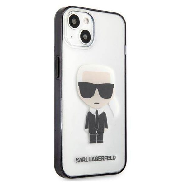 Karl Lagerfeld KLHCP13SHIKCK iPhone 13 mini 5,4" átlátszó ikonikus Karl Lagerfeld tok