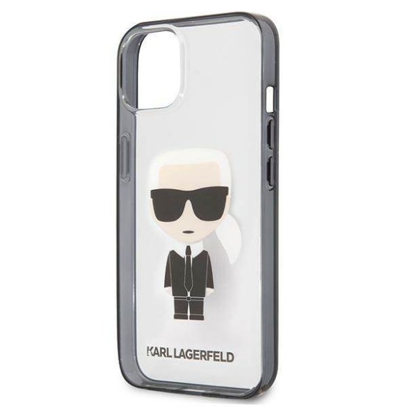 Karl Lagerfeld KLHCP13SHIKCK iPhone 13 mini 5,4" átlátszó ikonikus Karl Lagerfeld tok