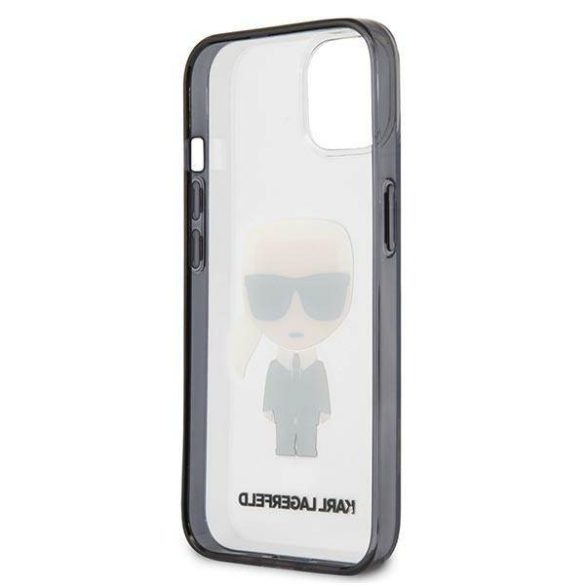 Karl Lagerfeld KLHCP13SHIKCK iPhone 13 mini 5,4" átlátszó ikonikus Karl Lagerfeld tok