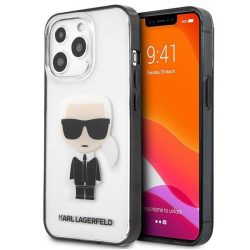   Karl Lagerfeld KLHCP13LHIKCK iPhone 13 Pro / 13 6,1" átlátszó ikonikus Karl Lagerfeld tok