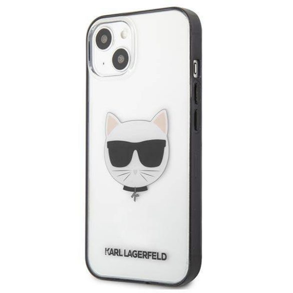 Karl Lagerfeld KLHCP13SHCHCK iPhone 13 mini 5,4" átlátszó ikonikus Choupette tok