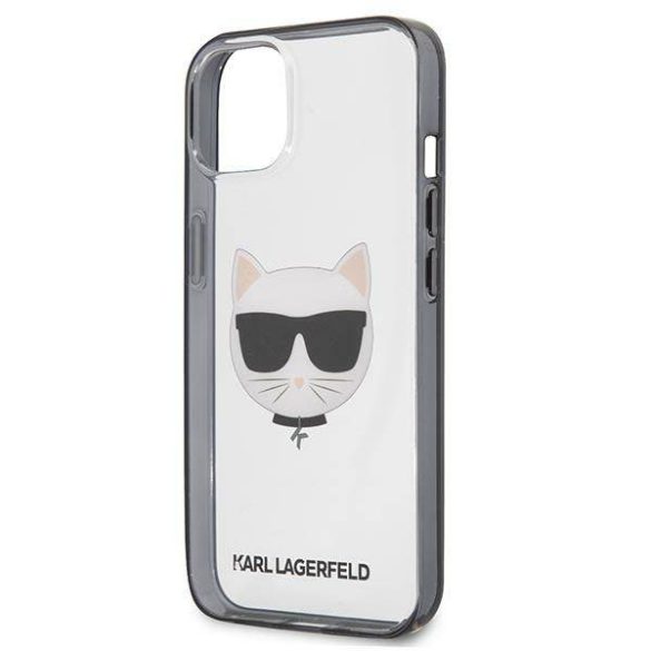 Karl Lagerfeld KLHCP13SHCHCK iPhone 13 mini 5,4" átlátszó ikonikus Choupette tok