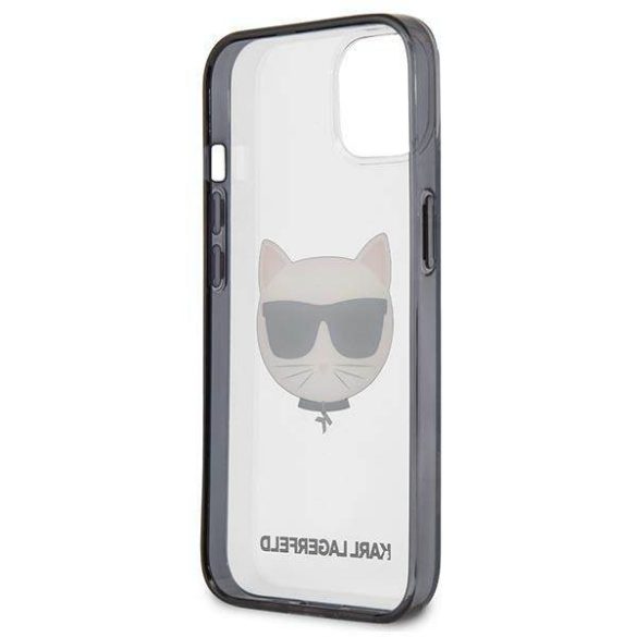 Karl Lagerfeld KLHCP13SHCHCK iPhone 13 mini 5,4" átlátszó ikonikus Choupette tok