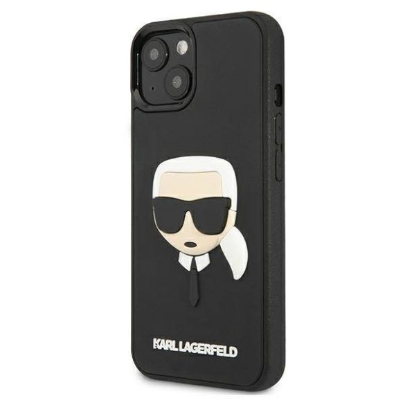 Karl Lagerfeld KLHCP13SKH3DBK iPhone 13 mini 5,4" fekete keménytok 3D gumi Karl Lagerfeld fej