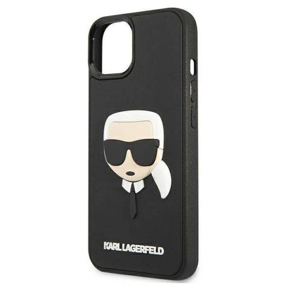 Karl Lagerfeld KLHCP13SKH3DBK iPhone 13 mini 5,4" fekete keménytok 3D gumi Karl Lagerfeld fej