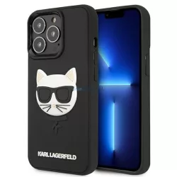   Karl Lagerfeld KLHCP13LCH3DBK keménytok iPhone 13 Pro / 13 - fekete
