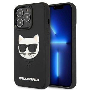 Karl Lagerfeld KLHCP13LCH3DBK keménytok iPhone 13 Pro / 13 - fekete