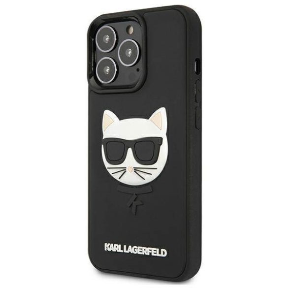 Karl Lagerfeld KLHCP13LCH3DBK keménytok iPhone 13 Pro / 13 - fekete